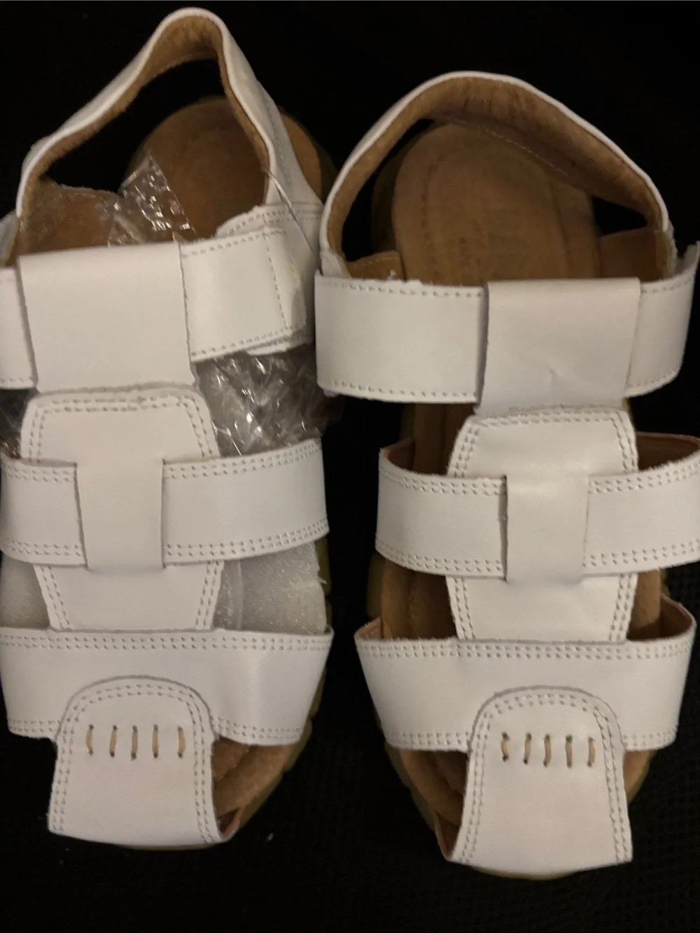 DADAWEN Girls Kid White Sandals Sz 35 NWT